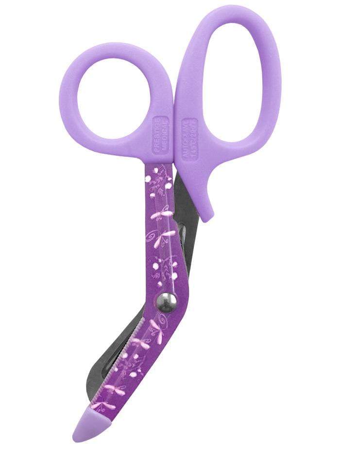 Prestige Medical Utility Scissors Dragonflies Purple Prestige StyleMate Utility Scissor