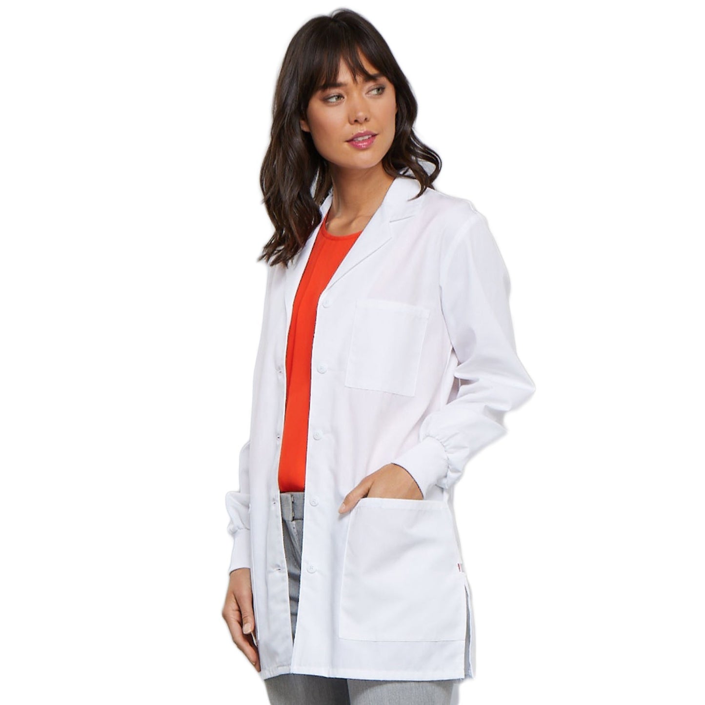 Cherokee Workwear Professionals 1362 Lab Coat Women's 32" White
