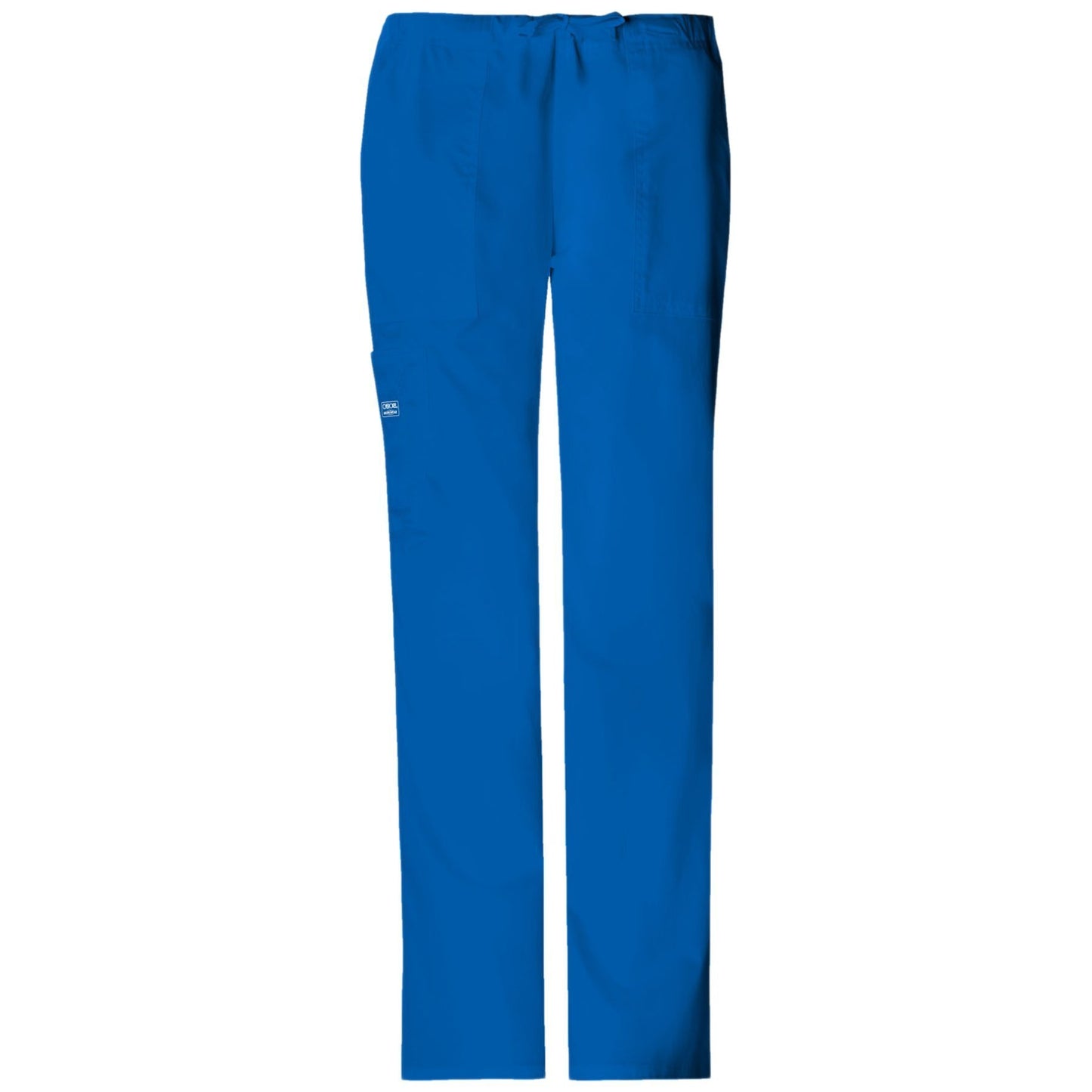 Cherokee Workwear Core Stretch 4044 Scrubs Pants Women's Mid Rise Drawstring Cargo Royal