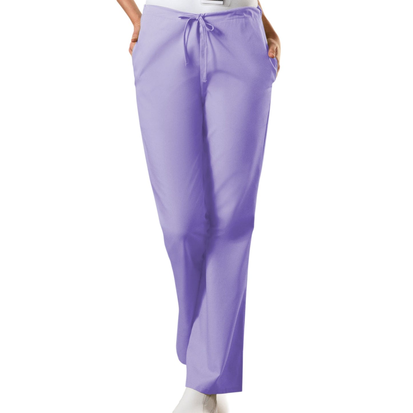 Cherokee Workwear 4101 Scrubs Pants Women's Natural Rise Flare Leg Drawstring Orchid