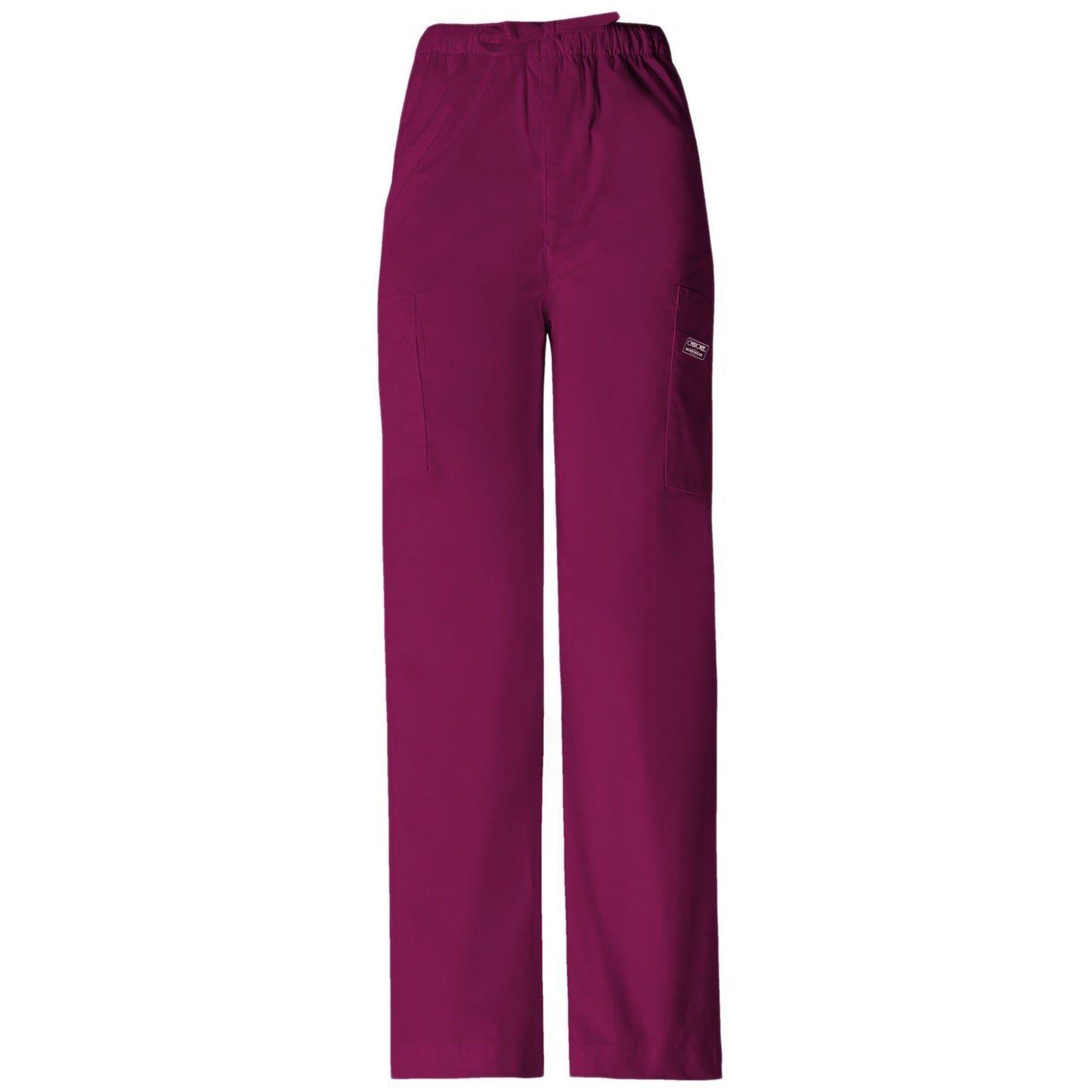 Cherokee Workwear Core Stretch 4243 Scrubs Pants Men's Drawstring Cargo Wine