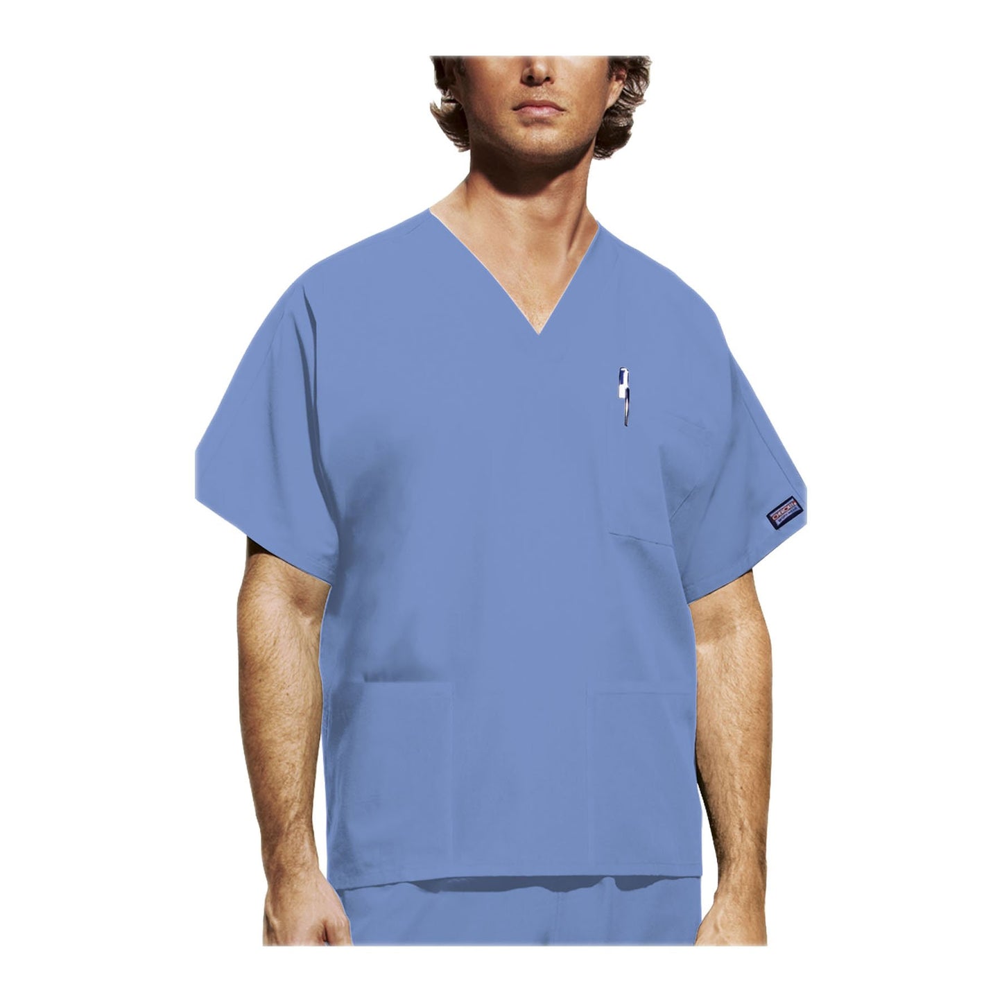 Cherokee Workwear Top WW Unisex Unisex V-Neck Top Ciel