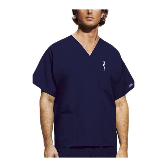 Cherokee Workwear Top WW Unisex Unisex V-Neck Top Navy