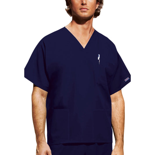 Cherokee Workwear 4876 Scrubs Top Unisex V-Neck Navy