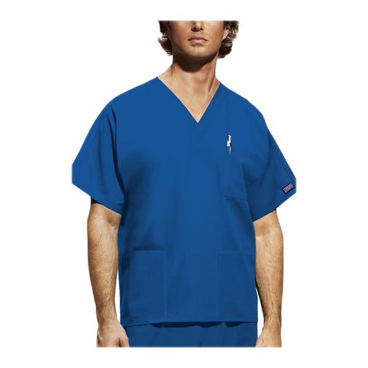 Cherokee Workwear Top WW Unisex Unisex V-Neck Top Royal