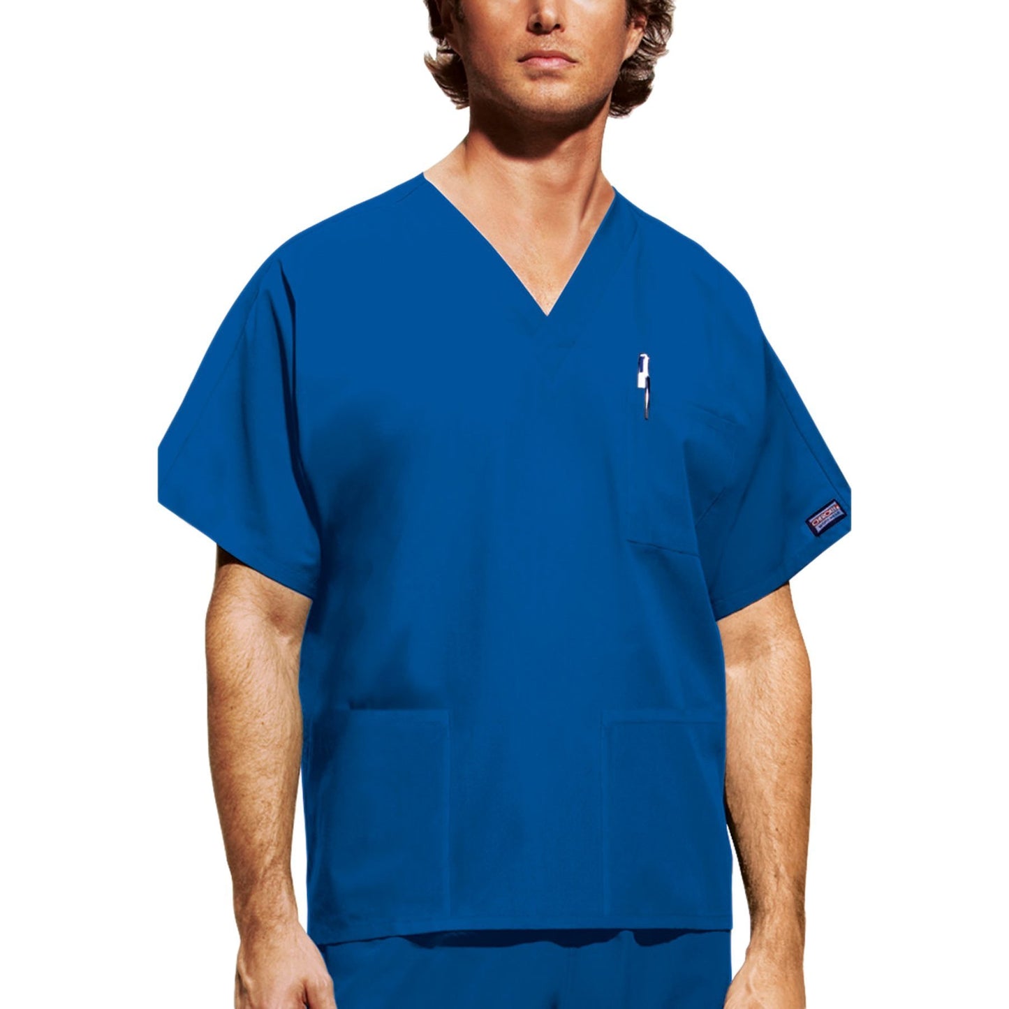 Cherokee Workwear 4876 Scrubs Top Unisex V-Neck Royal