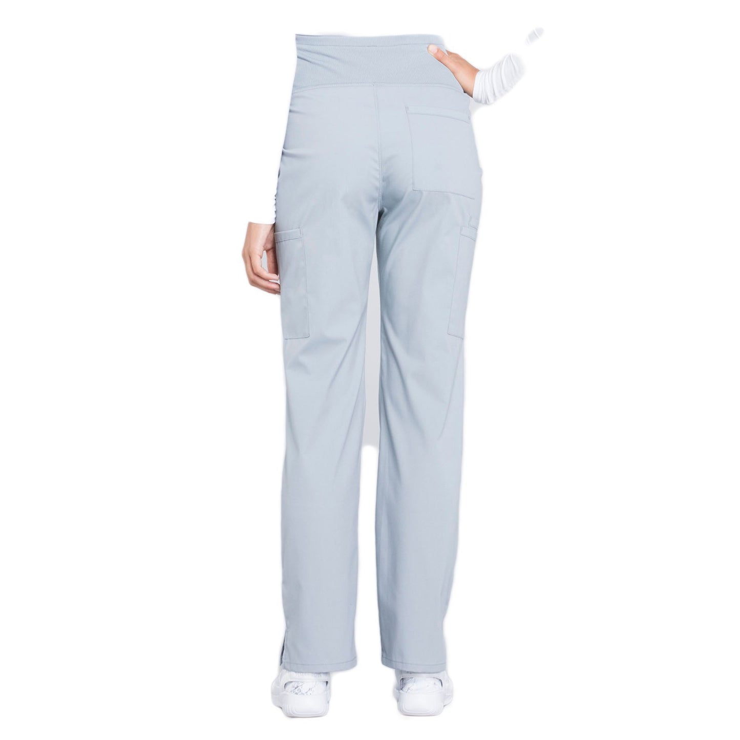 Cherokee Workwear Professionals WW220 Scrubs Pants Maternity Straight Leg Grey 3XL