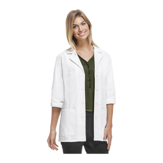 Cherokee Lab Coats Professional Whites 30" 3/4 Sleeve Lab Coat White Lab Coats