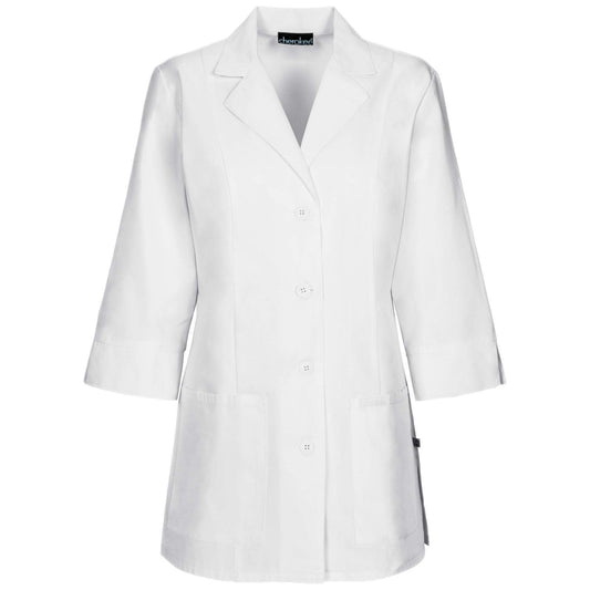 Cherokee Lab Coats Professional Whites with Certainty 30" 3/4 Sleeve Lab Coat White Lab Coats