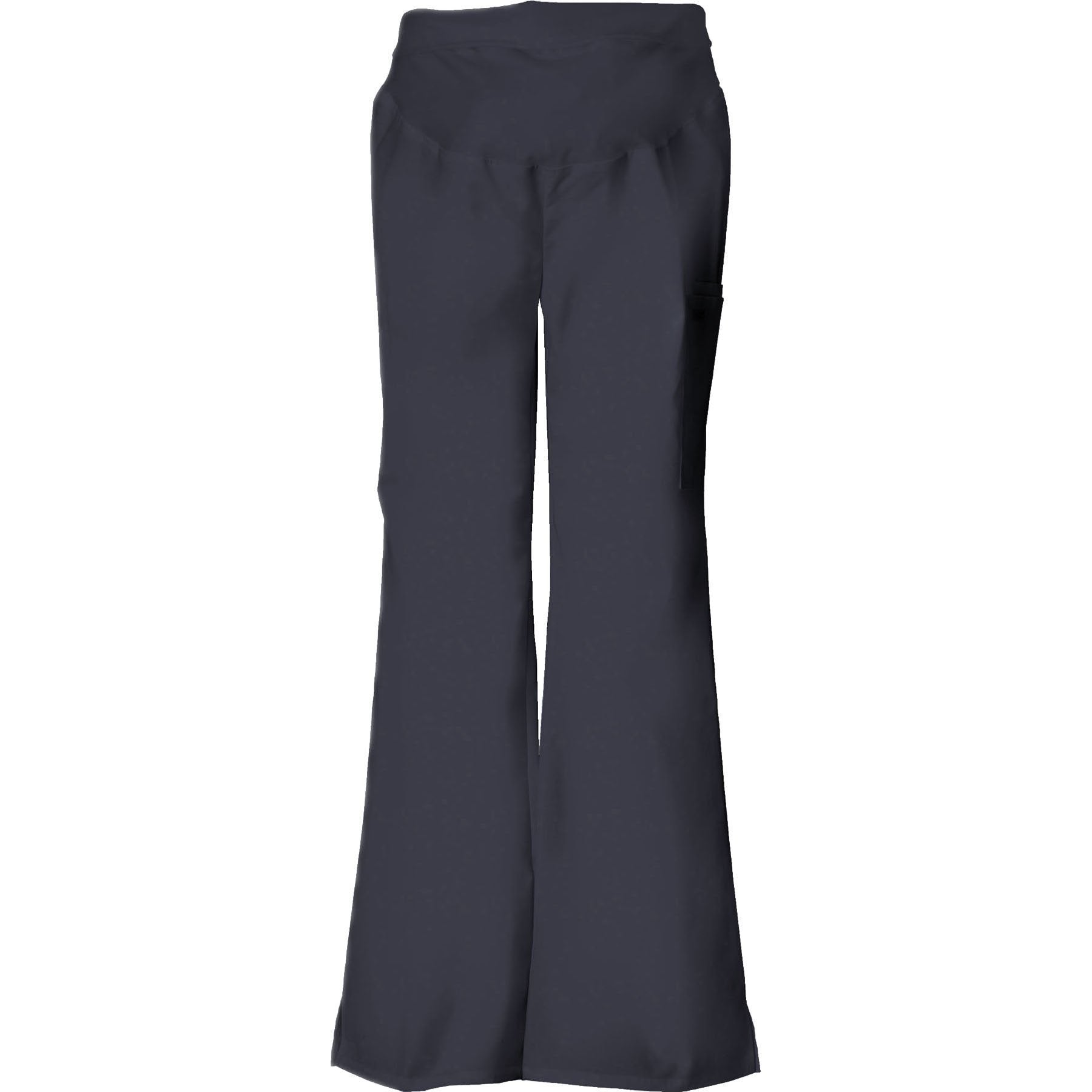 Cherokee Scrub Pants Flexibles Maternity Knit Waist Pull-On Pant Pewter