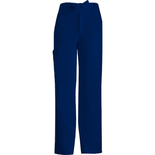 Cherokee Scrub Pants Luxe for Men Fly Front Drawstring Pant Navy Pant