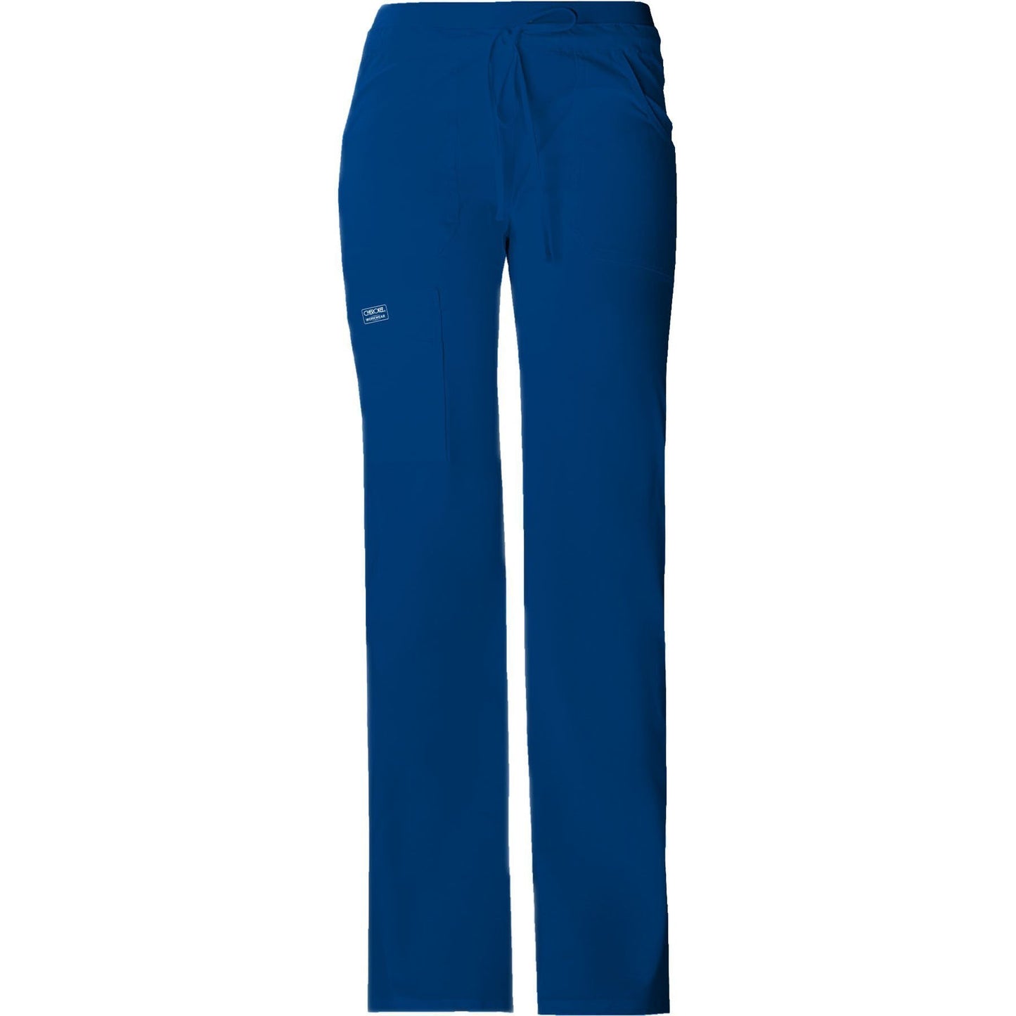 Cherokee Workwear Pant WW Core Stretch Contemporary Fit Low Rise Drawstring Cargo Pant Galaxy Blue Pant