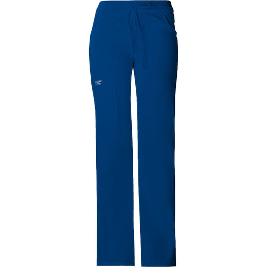 Cherokee Workwear Pant WW Core Stretch Contemporary Fit Low Rise Drawstring Cargo Pant Galaxy Blue Pant