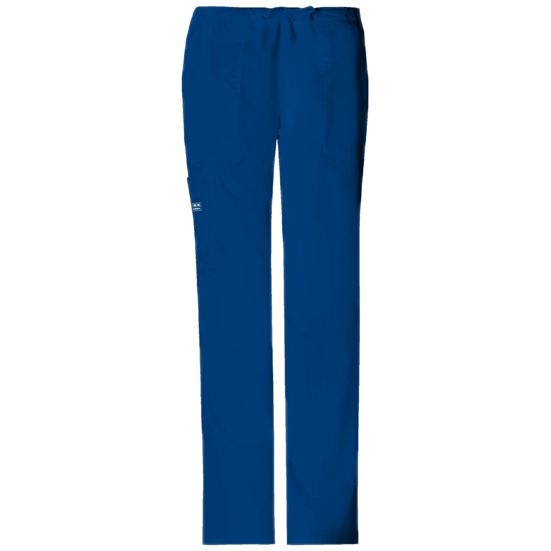 Cherokee Workwear Pant WW Core Stretch Mid Rise Drawstring Cargo Pant Galaxy Blue Pant