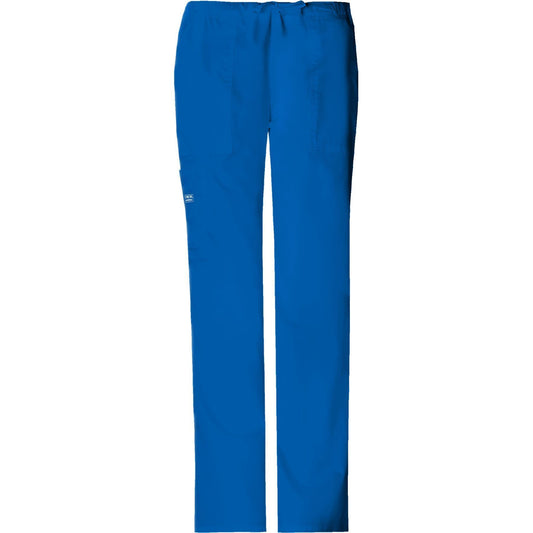 Cherokee Workwear Pant WW Core Stretch Mid Rise Drawstring Cargo Pant Royal Pant