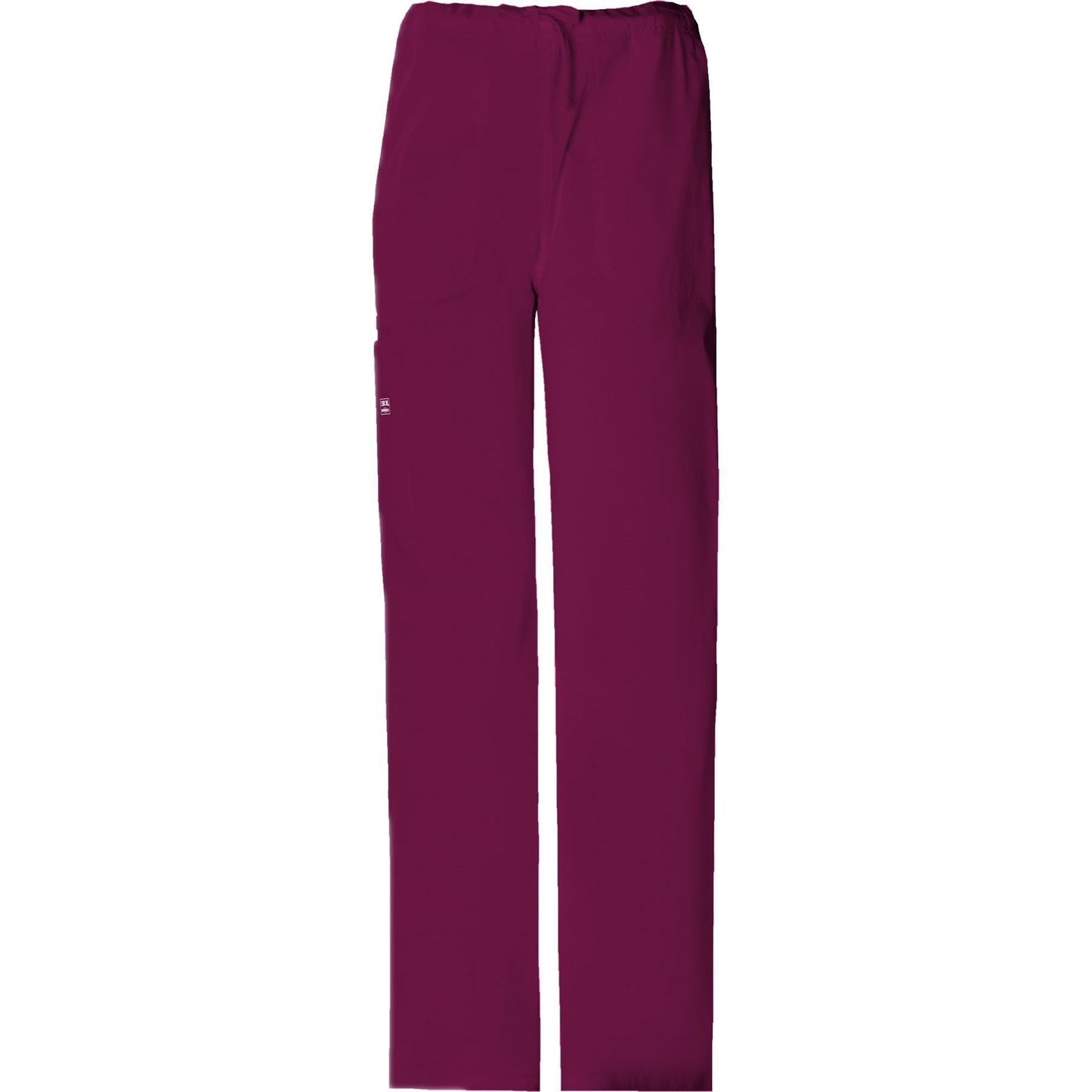 Cherokee Workwear Pant WW Core Stretch Unisex Unisex Drawstring Cargo Pant Wine Pant