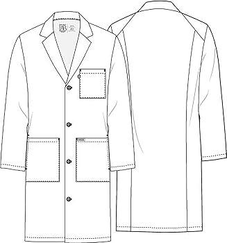 Cherokee CK460T White Project Lab Unisex Tall Lab Coat
