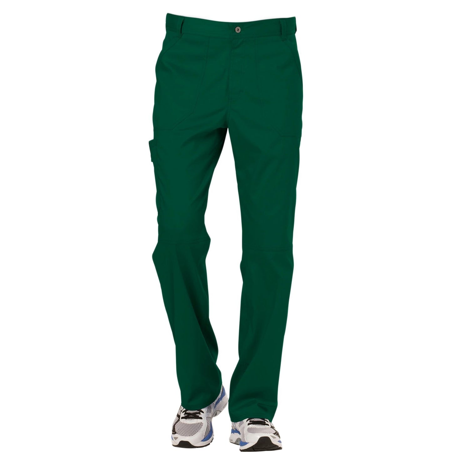 Cherokee Workwear Revolution WW140 Scrubs Pants Men's Fly Front Hunter Green