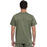 Cherokee Top Cherokee Revolution WW670 Scrubs Top Men Olive