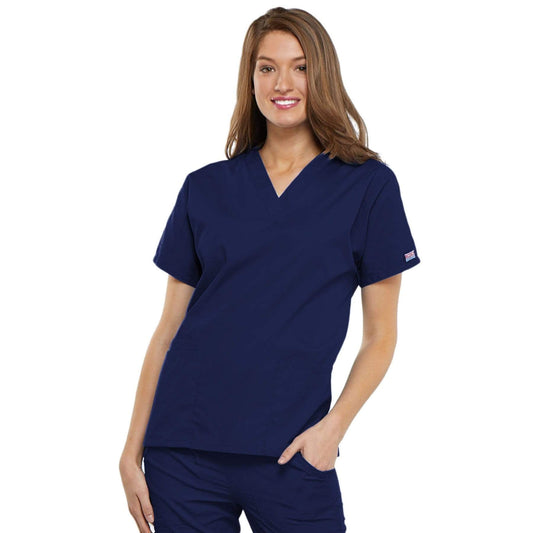 Cherokee Workwear 4700 Scrubs Top Women's V-Neck Navy