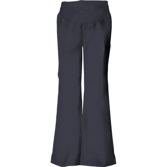 Cherokee Scrub Pants Flexibles Maternity Knit Waist Pull-On Pant Pewter
