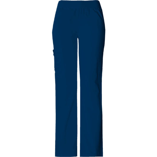 Cherokee Scrub Pants Flexibles (Tonal) Mid Rise Knit Waist Pull-On Pant Navy Pant