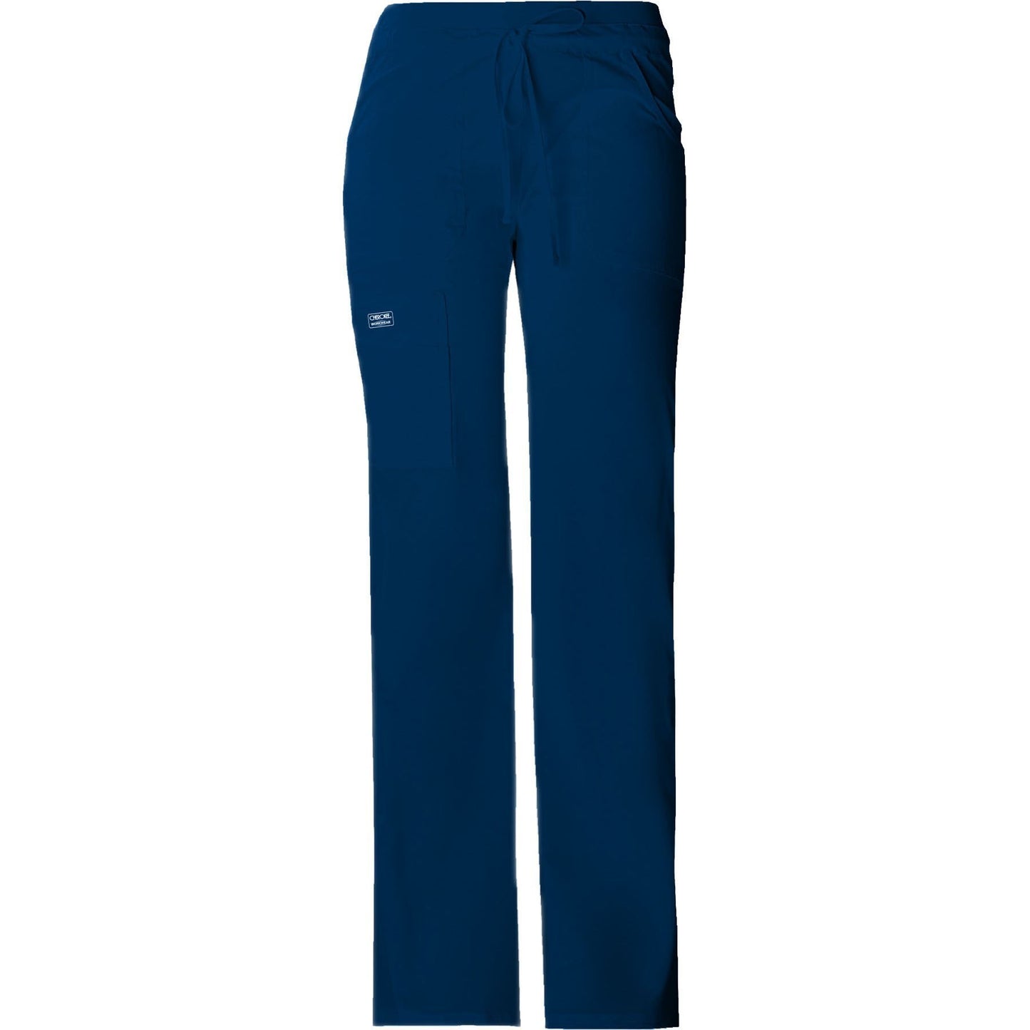 Cherokee Workwear Pant WW Core Stretch Contemporary Fit Low Rise Drawstring Cargo Pant Navy Pant