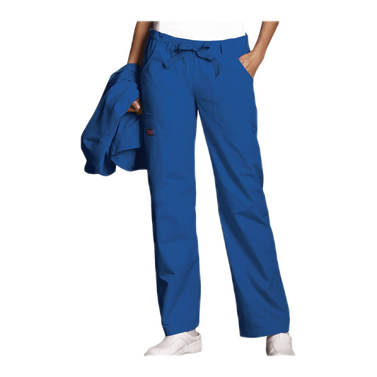 Cherokee Workwear Pant WW Low Rise Drawstring Cargo Pant Royal Pant