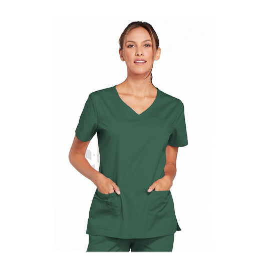Cherokee Scrubs Workwear 4727 WW Core Stretch Top Modern Classic Hunter Top